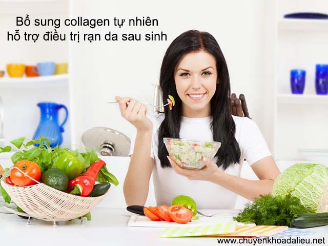 Chế độ ăn uống phòng ngừa và giảm vết rạn da sau sinh