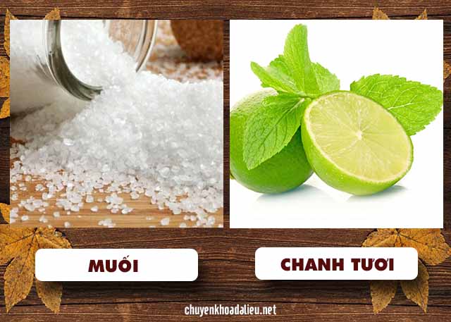 Cách trị nấm da đầu bằng chanh và muối