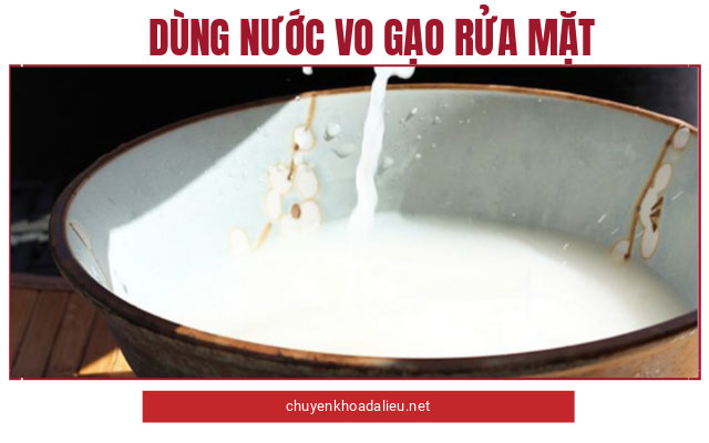 nước vo gạo trị nám 1