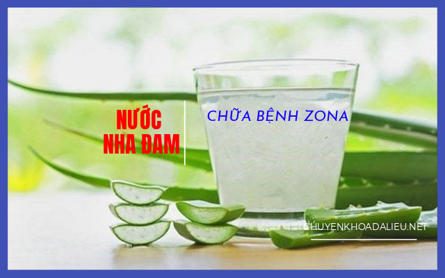 uống nước nha đam chữa zona