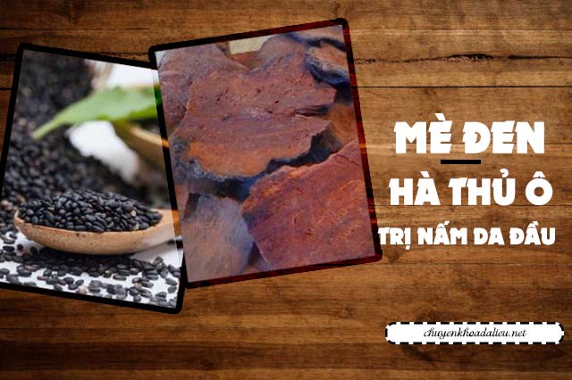 mè đen hà thủ ô trị nấm da đầu