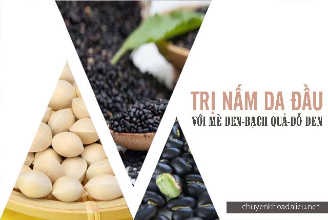 mè đen bạch quả đỗ đen trị nấm da đầu