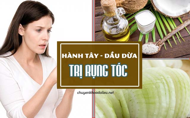 trị rụng tóc bằng dầu dừa