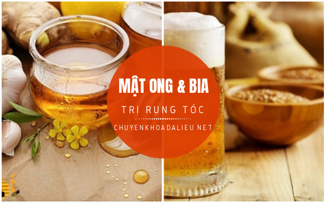 trị rụng tóc bằng bia và mật ong