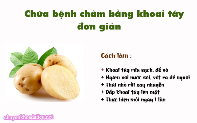 Mẹo chữa bệnh chàm bằng khoai tây