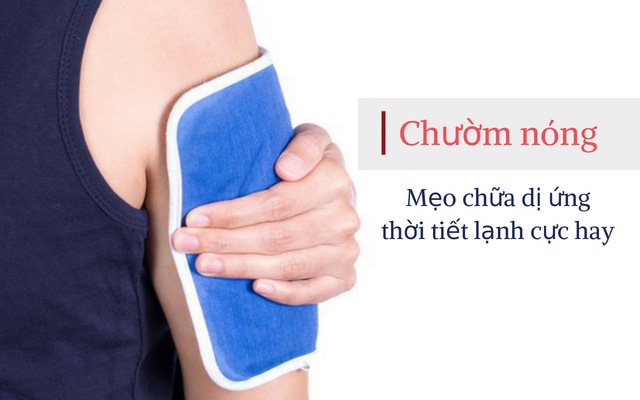 Chườm nóng trị dị ứng thời tiết