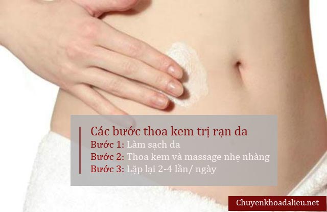 Cách sử dụng kem/ thuốc trị rạn da hiệu quả