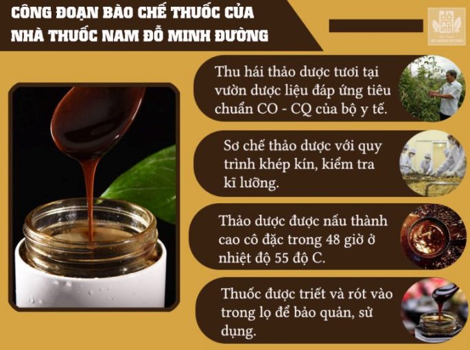 Quy trình bào chế thuốc của Đỗ Minh Đường