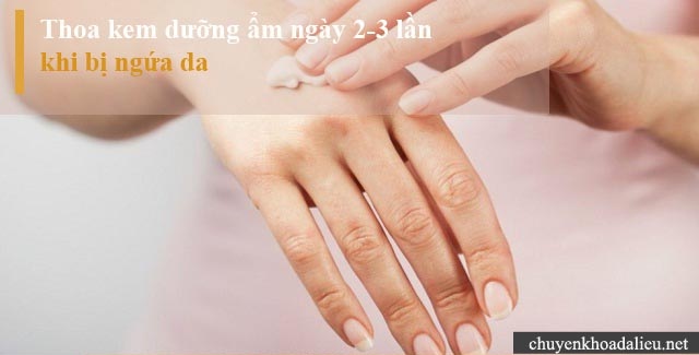 Thoa kem dưỡng ẩm chống ngứa da