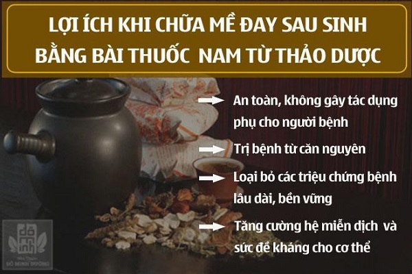 Ưu điểm của thuốc nam trong chữa mề đay sau sinh