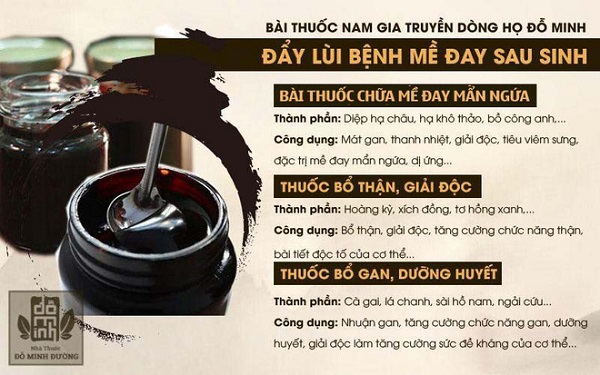 bài thuốc chữa mề đay sau sinh của Đỗ Minh Đường