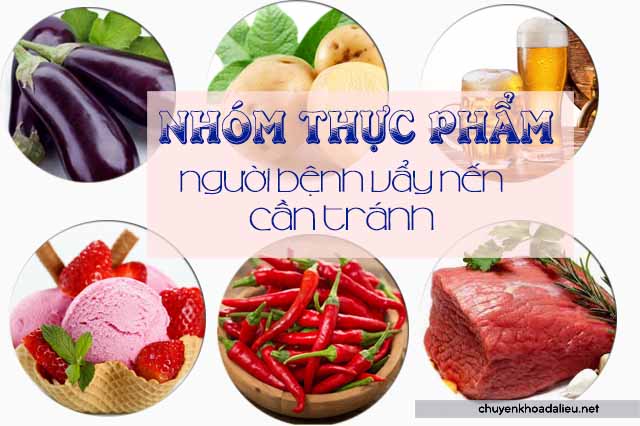 thực phẩm người bệnh vẩy nến nên tránh