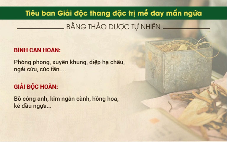 Tiên ban Giải độc thang kết hợp 2 bài thuốc nhỏ song song