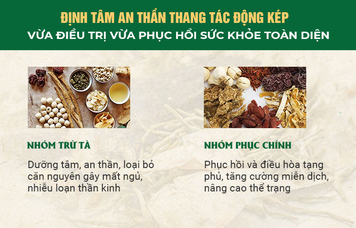 Định tâm An thần thang đặc trị bệnh mất ngủ