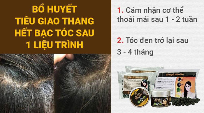 Bổ huyết Tiêu giao thang hết bạc tóc sau 1 liệu trình