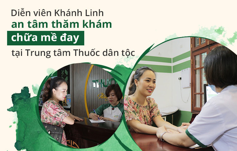 Diễn viên Khánh Linh tin tưởng trao sức khỏe của mình tại Trung tâm Thuốc dân tộc