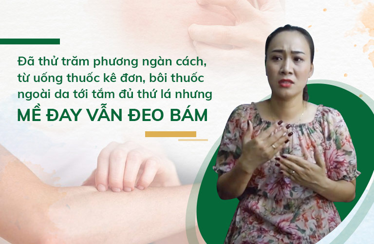 Mặc dù đã áp dụng trăm phương ngàn cách nhưng mẩn ngứa vẫn không buông tha diễn viên Khánh Linh