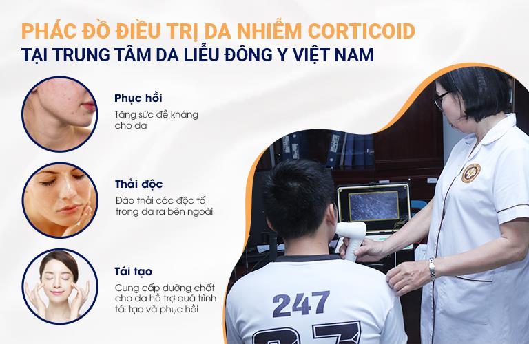 Phác đồ điều trị da nhiễm Corticoid 