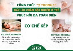 Công thức "2 trong 1" xử lý chuyên sâu chàm bội nhiễm ở trẻ