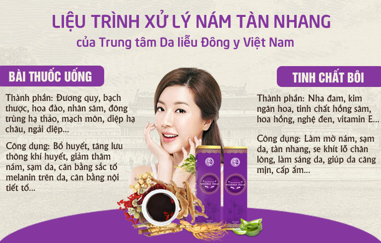 Sự kết hợp hoàn hảo của bài thuốc uống và tinh chất bôi Vương Phi mang lại hiệu quả cao